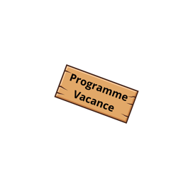 a sign that says programme vacance
