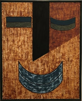 Hey, 80cm x 100cm, Painting on cotton canvas, plant based dyes.