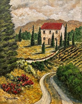 Road in the Tuscany Valley, 2025 Acrylic on canvas, 8 x 10 inches  $140