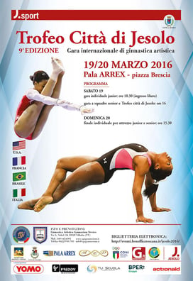 Locandina Trofeo Città di Jesolo 2016