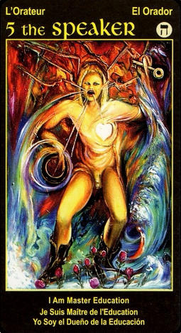 5 SPEAKER Tarot Card I Am One Tarot Deck