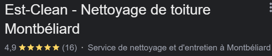 Nettoyage de toiture à Belfort