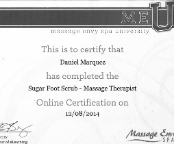 foot sugar scrub cert