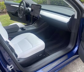 Interior Detailing Image “Deep interior car detailing with steam cleaning and vacuuming of seats"