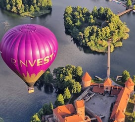 hot air balloon flight vilnius or trakai