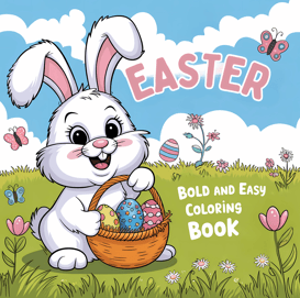 Easter Bold and Easy Coloring Book