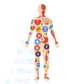 A human body with multiple problems