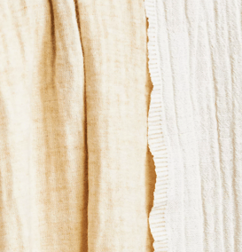 White cotton throw