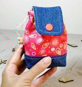 mini-sac rose et jean