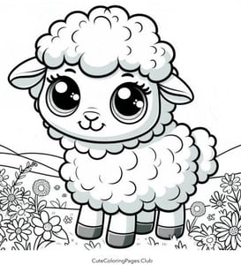 little lamb coloring page