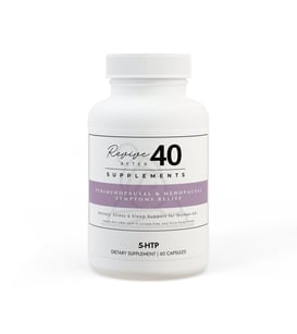 a bottle of Revive after 40 5-HTP Supplement (60 Capsules) for women 40+