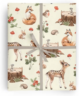 animal themed wrapping paper