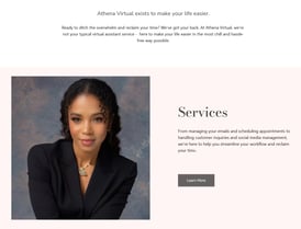 a woman in a black suit and a white shirt