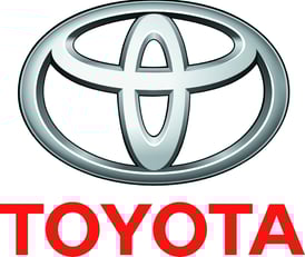 a toyota logo with the words toyota