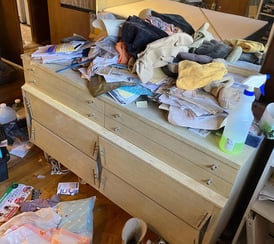 before extreme bedroom organization
