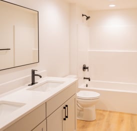 white bathroom cabinets