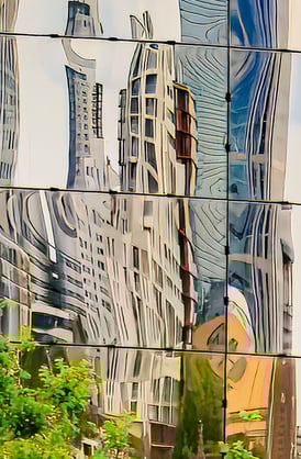 Rotterdam city reflection 3