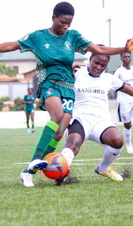 "Comfort Owusu, Ghanaian female football player, excelling as a right-sided attacking full-back and 