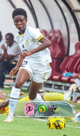 "Comfort Owusu, Ghanaian female football player, excelling as a right-sided attacking full-back and 