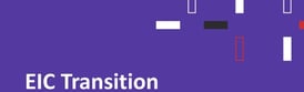 a purple background with the words "eic transition"