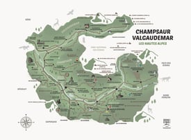 La Carte des Hautes-Alpes Champsaur-Valgaudemar 