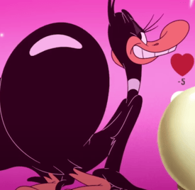 The Day the Earth Blew Up: Daffy isn't immune to modern trends.