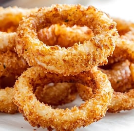 onion rings with panko breadcrumbs
