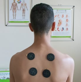 a man with a back pain