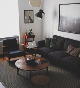 Bright living room with modern inventory