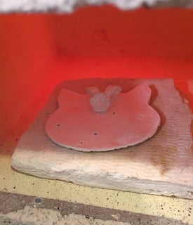 Comment faire un bijou en argile d'argent ? Etape 3 Cuisson SILVER