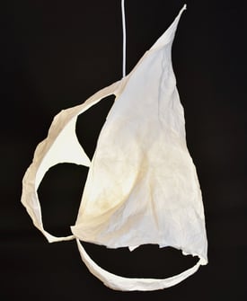 voile latine boat paper sculpture pendant Sète France