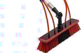 A 26 ft long solar panel cleaning brush