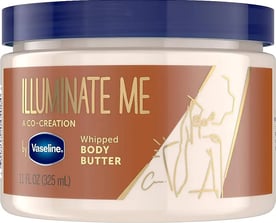  Vaseline Illuminate Me Shea Butter Whipped Body Butter for Melanin Rich Skin Provides 24 Hour Moist
