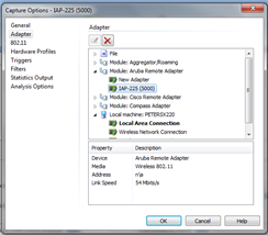 Newly created Aruba adapter