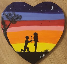 La déclaration. 29x30cm. 90€