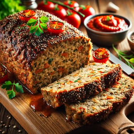 Chia Seed Vegan Meat Loaf