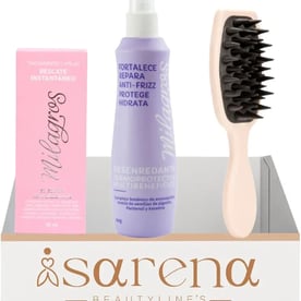 Anti-Frizz Repairing, detangler Thermoprotector Milagros, Hydrating Formula with Panthenol and Kerat