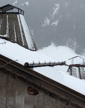 Toit neige montagne