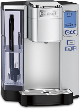 Coffee Machine, Programmable Brewing & Hot Water Dispenser, Stainless Steel