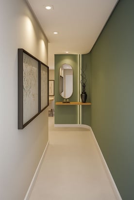 Hall moderno - Milena Spindler arquitetura