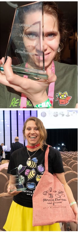 stef schultz win expo, winner, award-winning creative, hunnie bumble award, stef schultz award, eco