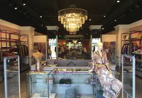 Interno store Etro International, progetto retail di alta gamma realizzato da BRB Engineering srl