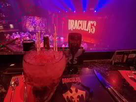 SweetAz Co. in the VIP booth at Dracula's cabaret in Gold Coast, time to fill our party bucket.