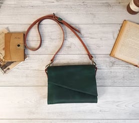 Women's small leather handbag