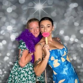 Guests in the photo botoh supporting Jucinta and Herby at their engagement party, Brisbane.