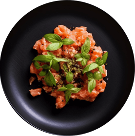 tartare de saumon