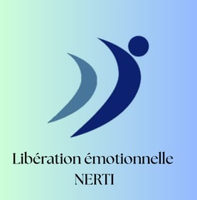 logo NERTI sur fond bleu