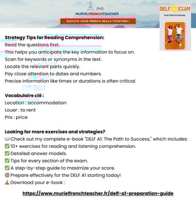 DELF A1 Guide Free Sample