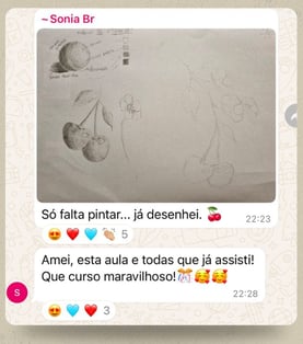 depoimento de aluna