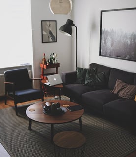 Bright living room with modern inventory